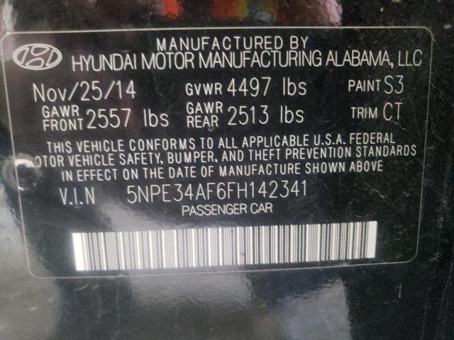 Photo 10 from auction – 2015 HYUNDAI SONATA SPO with VIN 5NPE34AF6FH142341