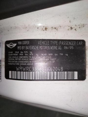 Photo 10 from auction – 2005 MINI COOPER with VIN WMWRC33565TK62048