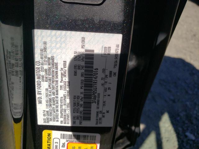 Photo 10 from auction – 2015 FORD FUSION TIT with VIN 3FA6P0SU7FR147016