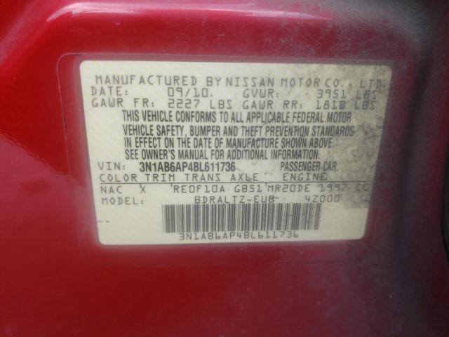Photo 10 from auction – 2011 NISSAN SENTRA 2.0 with VIN 3N1AB6AP4BL611736