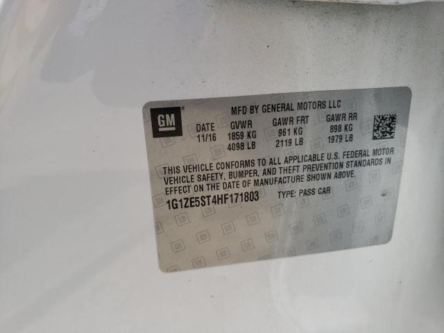 Photo 10 from auction – 2017 CHEVROLET MALIBU LT with VIN 1G1ZE5ST4HF171803