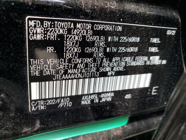 Photo 10 from auction – 2022 TOYOTA VENZA LE with VIN JTEAAAAH0NJ101113