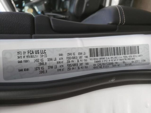 Photo 10 from auction – 2015 JEEP GRAND CHER with VIN 1C4RJFBG1FC236066