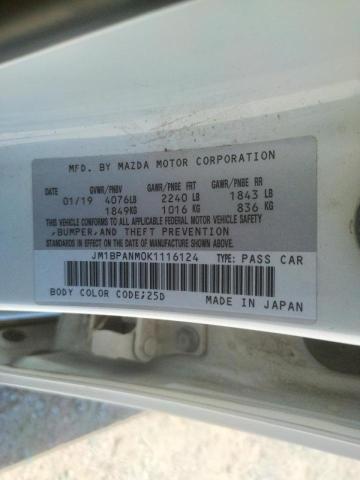 Photo 10 from auction – 2019 MAZDA 3 PREMIUM with VIN JM1BPANM0K1116124