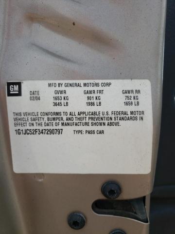 Photo 10 from auction – 2004 CHEVROLET CAVALIER with VIN 1G1JC52F347290797