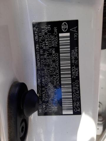 Photo 10 from auction – 2012 TOYOTA PRIUS with VIN JTDKN3DU8C5460202
