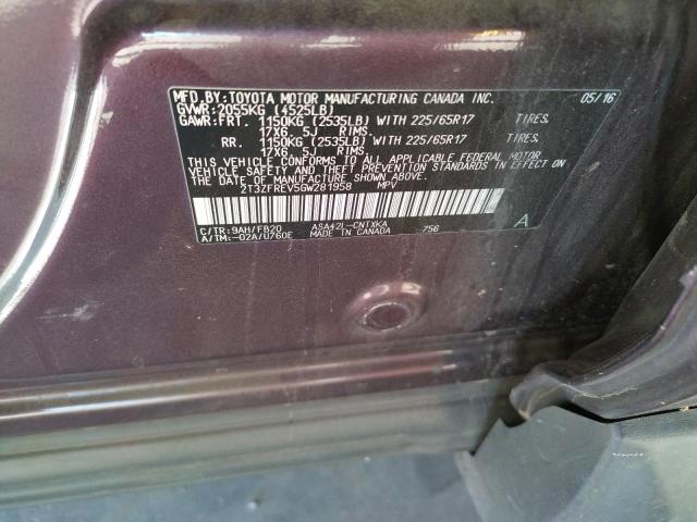 Photo 10 from auction – 2016 TOYOTA RAV4 LE with VIN 2T3ZFREV5GW281958