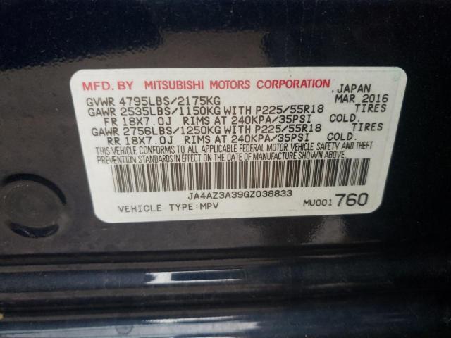 Photo 10 from auction – 2016 MITSUBISHI OUTLANDER with VIN JA4AZ3A39GZ038833