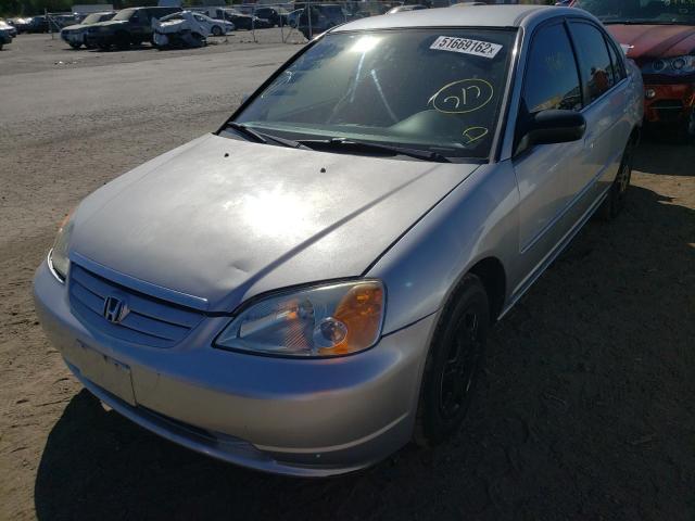 Photo 2 from auction – 2002 HONDA CIVIC LX with VIN 2HGES16522H513498