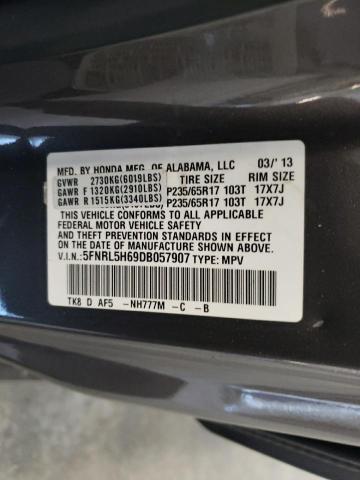 Photo 10 from auction – 2013 HONDA ODYSSEY EX with VIN 5FNRL5H69DB057907