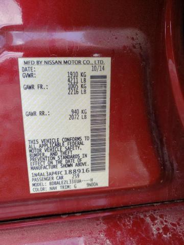 Photo 10 from auction – 2015 NISSAN ALTIMA 2.5 with VIN 1N4AL3AP4FC188916