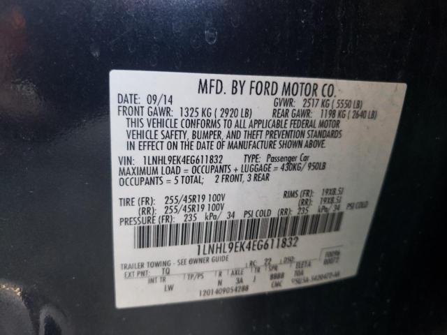 Photo 10 from auction – 2014 LINCOLN MKS with VIN 1LNHL9EK4EG611832
