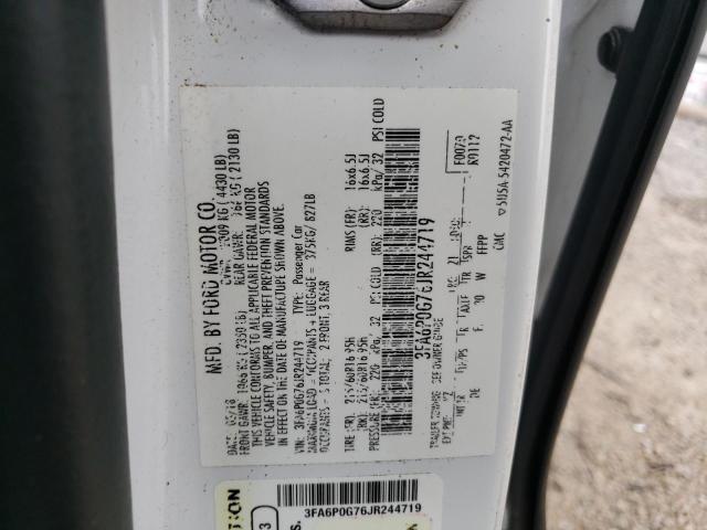 Photo 10 from auction – 2018 FORD FUSION S with VIN 3FA6P0G76JR244719