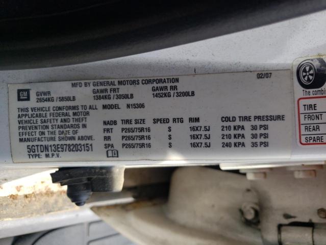 Photo 10 from auction – 2007 HUMMER H3 with VIN 5GTDN13E978203151