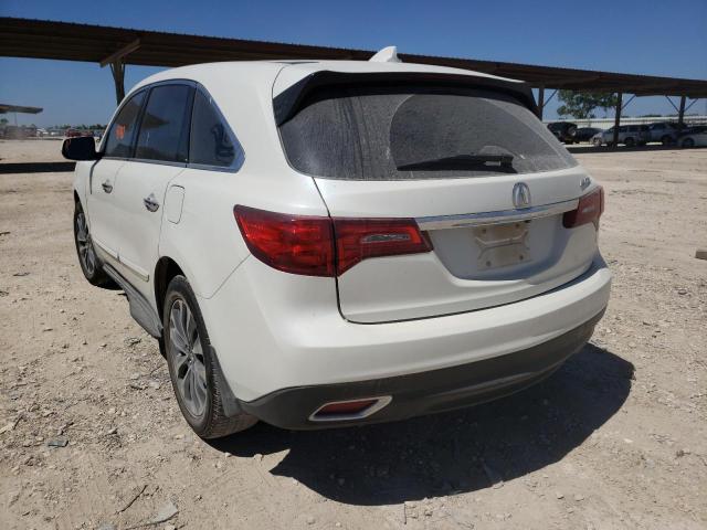 Photo 3 from auction – 2016 ACURA MDX TECHNO with VIN 5FRYD3H43GB013979