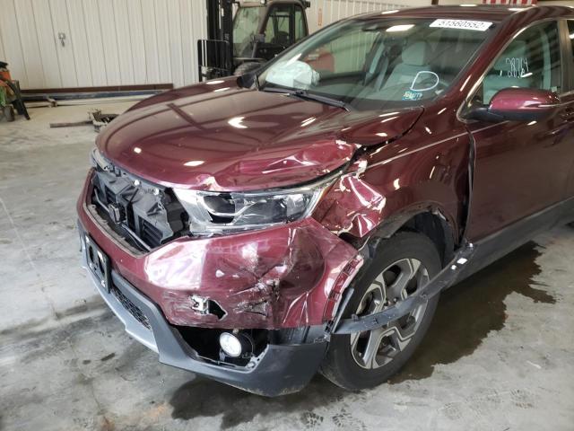 Photo 9 from auction – 2018 HONDA CR-V EX with VIN 2HKRW2H57JH679965