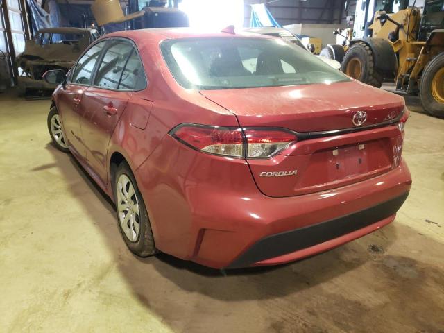 Photo 3 from auction – 2021 TOYOTA COROLLA LE with VIN 5YFEPMAEXMP183681