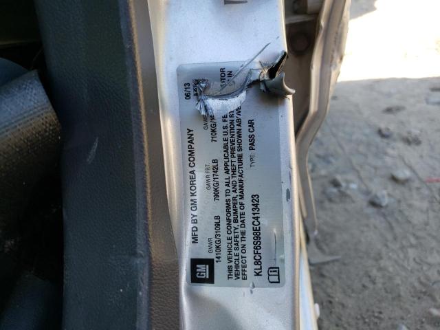 Photo 10 from auction – 2014 CHEVROLET SPARK 2LT with VIN KL8CF6S98EC413423