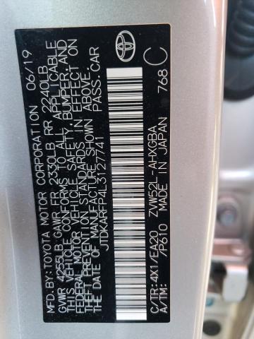 Photo 10 from auction – 2020 TOYOTA PRIUS PRIM with VIN JTDKARFP4L3127741