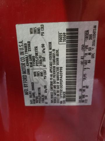 Photo 10 from auction – 2002 FORD RANGER with VIN 1FTYR10D92PA05998