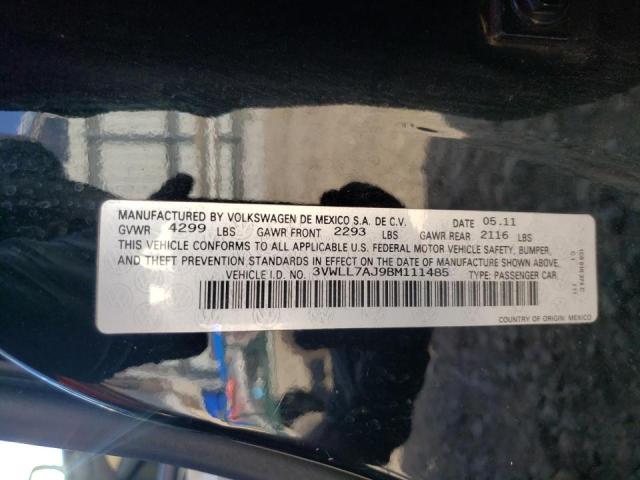 Photo 10 from auction – 2011 VOLKSWAGEN JETTA TDI with VIN 3VWLL7AJ9BM111485