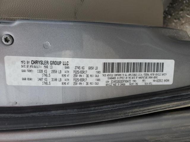 Photo 10 from auction – 2013 DODGE GRAND CARA with VIN 2C4RDGBG9DR709472