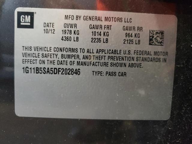 Photo 10 from auction – 2013 CHEVROLET MALIBU LS with VIN 1G11B5SA5DF202846