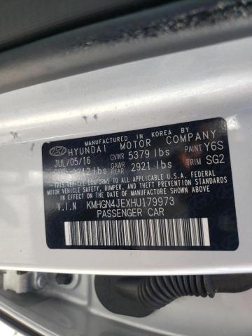 Photo 10 from auction – 2017 GENESIS G80 BASE with VIN KMHGN4JEXHU179973