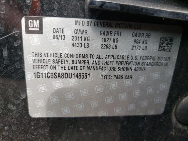 Photo 10 from auction – 2013 CHEVROLET MALIBU 1LT with VIN 1G11C5SA8DU148581