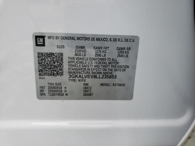 Photo 10 from auction – 2020 GMC TERRAIN SL with VIN 3GKALVEV8LL235853