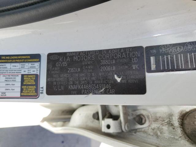 Photo 10 from auction – 2016 KIA FORTE LX with VIN KNAFK4A68G5491846