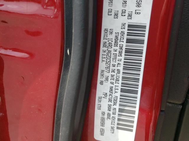 Photo 10 from auction – 2013 DODGE DURANGO SX with VIN 1C4RDJAG2DC527877
