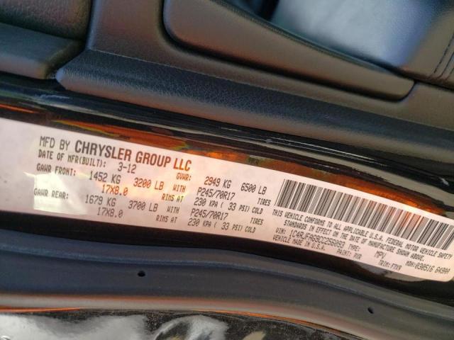 Photo 10 from auction – 2012 JEEP GRAND CHER with VIN 1C4RJFAG9CC256093