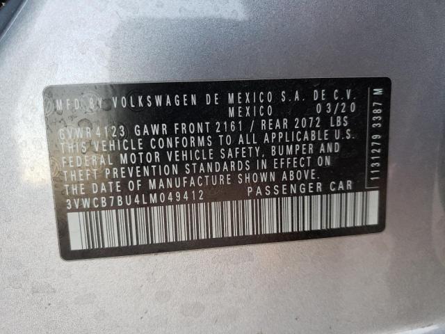 Photo 10 from auction – 2020 VOLKSWAGEN JETTA S with VIN 3VWCB7BU4LM049412