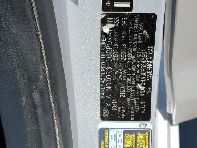Photo 10 from auction – 2015 KIA FORTE EX with VIN KNAFX4A88F5345903