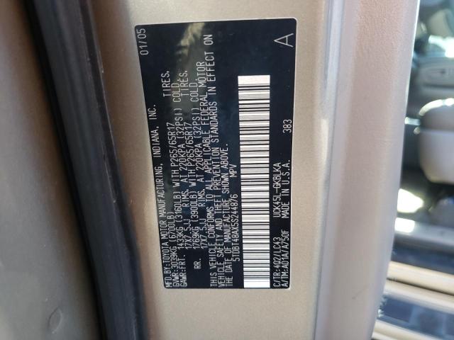 Photo 10 from auction – 2005 TOYOTA SEQUOIA LI with VIN 5TDBT48AX5S244876