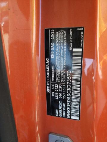 Photo 10 from auction – 2016 SMART FORTWO with VIN WMEFJ5DA9GK073570
