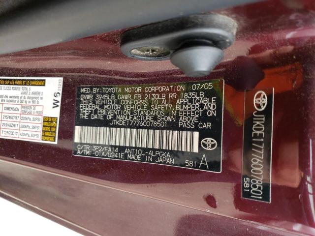 Photo 10 from auction – 2006 TOYOTA SCION TC with VIN JTKDE177760078501