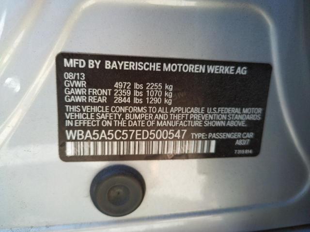 Photo 10 from auction – 2014 BMW 528 I with VIN WBA5A5C57ED500547