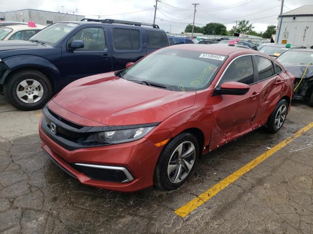 Photo 2 from auction – 2020 HONDA CIVIC LX with VIN 19XFC2F66LE025487