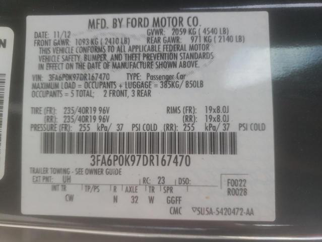 Photo 10 from auction – 2013 FORD FUSION TIT with VIN 3FA6P0K97DR167470