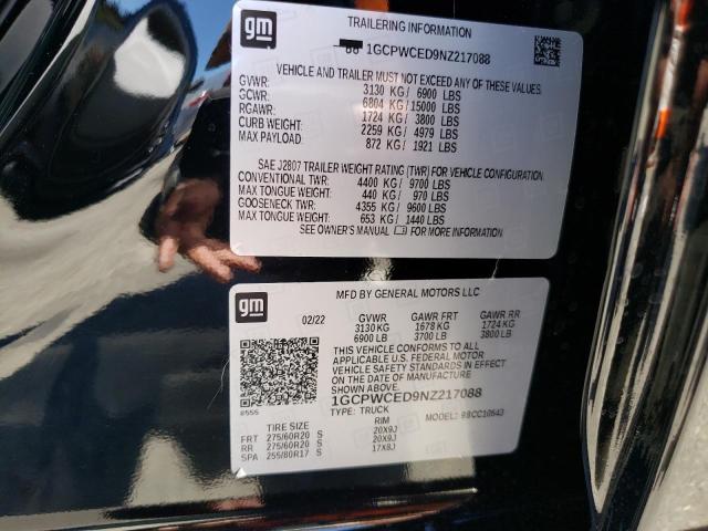 Photo 10 from auction – 2022 CHEVROLET SILVERADO with VIN 1GCPWCED9NZ217088