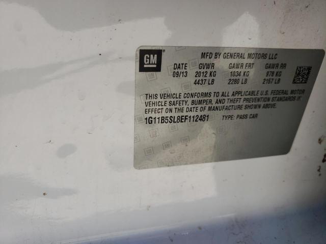 Photo 10 from auction – 2014 CHEVROLET MALIBU LS with VIN 1G11B5SL8EF112481