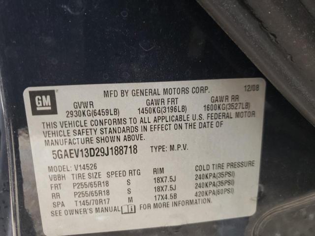 Photo 10 from auction – 2009 BUICK ENCLAVE CX with VIN 5GAEV13D29J188718
