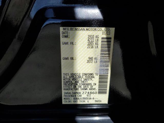 Photo 10 from auction – 2013 NISSAN ALTIMA 2.5 with VIN 1N4AL3APXDC274860