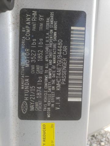 Photo 10 from auction – 2016 HYUNDAI ACCENT SE with VIN KMHCT4AE7GU944480