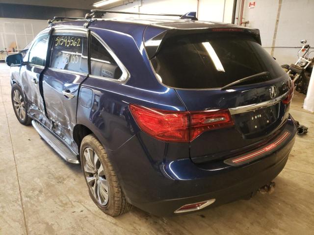 Photo 3 from auction – 2015 ACURA MDX TECHNO with VIN 5FRYD4H42FB024492