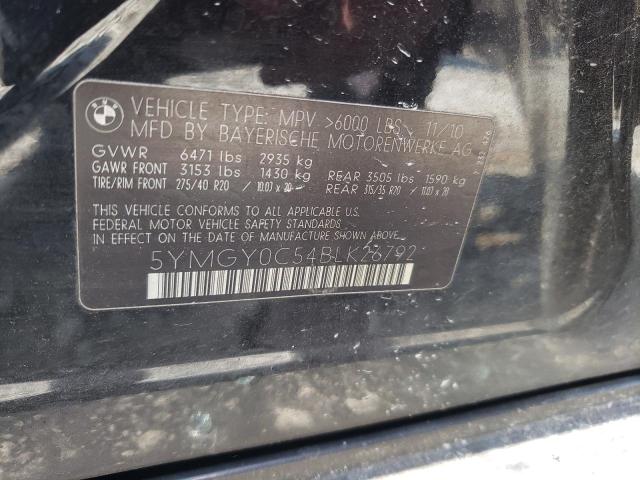 Photo 10 from auction – 2011 BMW X5 M with VIN 5YMGY0C54BLK26792
