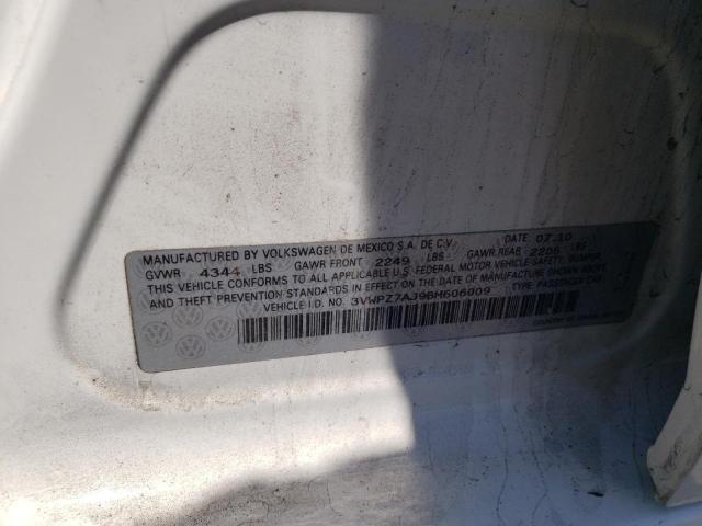 Photo 10 from auction – 2011 VOLKSWAGEN JETTA S with VIN 3VWPZ7AJ9BM606009