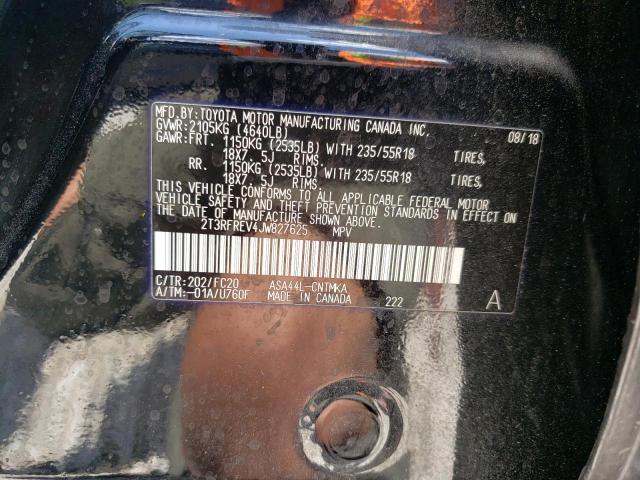Photo 10 from auction – 2018 TOYOTA RAV4 ADVEN with VIN 2T3RFREV4JW827625